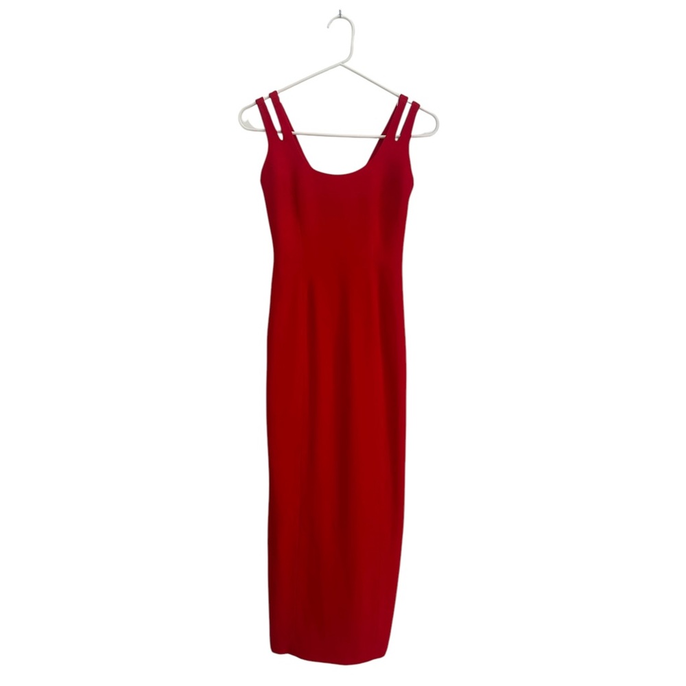 Ann Tjian for kenar Red Sheath Bodycon Formal Dress Size 2